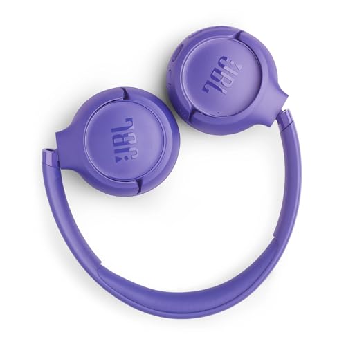 JBL Tune 530 BT Cuffie On-Ear Bluetooth Wireless, Pieghevoli e Leggere, JBL Pure Bass, Connessione Multipoint, fino a 76 ore di Autonomia, Google Fast Pair, Microsoft Swift Pair, Viola