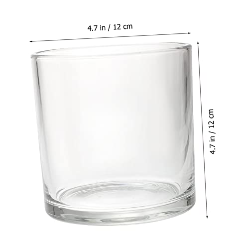 Cubierta de vidrio para velas resistente que no se deforma para proyectos DIY 6