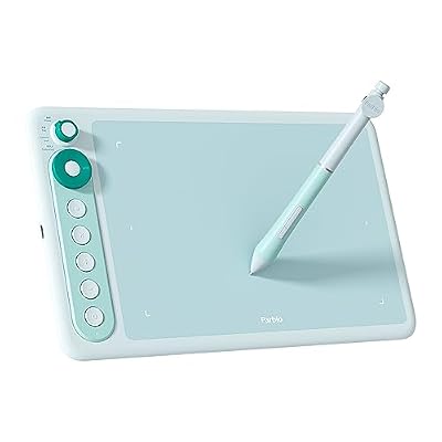 Parblo Intangbo X7 Drawing Tablet 7x4 inch Graphics Tablets,Digital Drawing Tablet with Mode Switch,6 Customized Keys,Battery-Free Stylus S01 for Digital Art,Design,Work with Window/Mac,Android