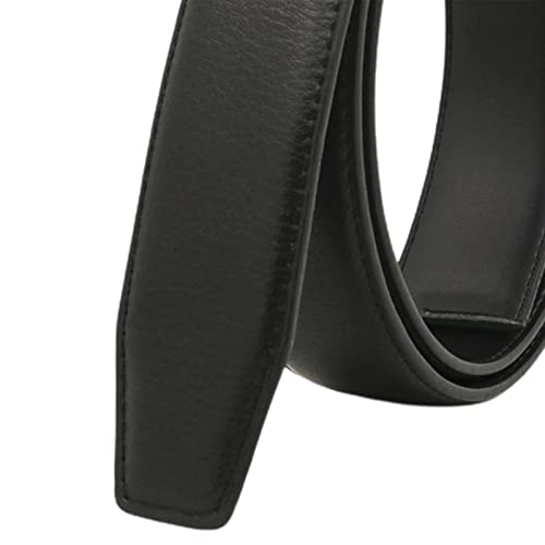 Retro Style Mens Belt Strap, 33mm Width Solid Color Without Buckle Waist Belt for Dress Adults2