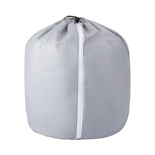 Besshepplo Grey Aluminium Plant Frost Protection Cover with Thermal Lining, Zipper and Drawstring Design for Small Potted Plants, Bushes, Shrubs, Tomatoes and Blueberries,(65 * 70cm)