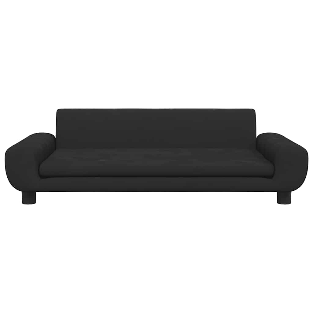vidaXL Hundebett, Hundekissen mit weicher Polsterung, Hundesofa Hundecouch für kleine Hunde Haustiere, Haustierbett Katzenbett, Schwarz Samt