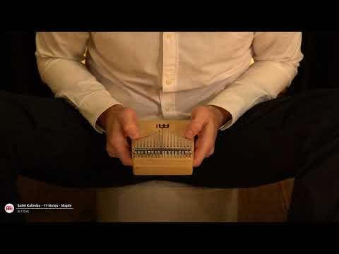 Sonic Energy Massivkörper Kalimba – C-Dur, 17 Töne – Ahornholz – Für Meditation, Yoga, Percussion – Inkl. Zubehör (KL1704S)