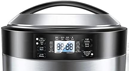 Close-up of Mayer Electric Double Boiler's digital control panel.