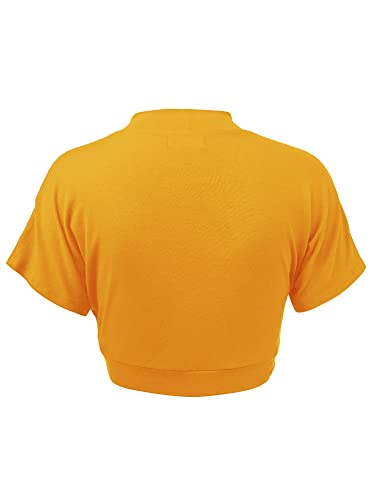 Image of Lock and Love Women's Versatile Open Front Lightweight Short Sleeve Bolero Shrug