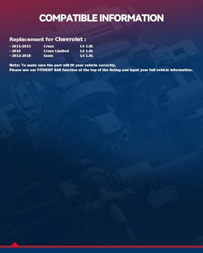 Image of KAX Engine Cylinder Head Gasket Set Compatible with Chevy Sonic 2012-2018, Cruze 2011-2015, Cruze Limited 2016 1.8L, Head Gasket Kit, OE# HS26516PT-1, HGS345, HS54702A