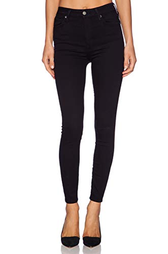 H HIAMIGOS Pantalón Largo Vaquero Jeans Skinny Mujer elástico Tiro Alto (Negro, S)