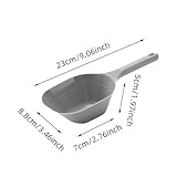 Poo4kark Robuster Kunststoff-Spatel für EIS Lebensmittel in der Küche, Mehrzweck- für Mehl Hundefutter, Kochen zu Hause (Grey, 23.5X8.5X5.4)