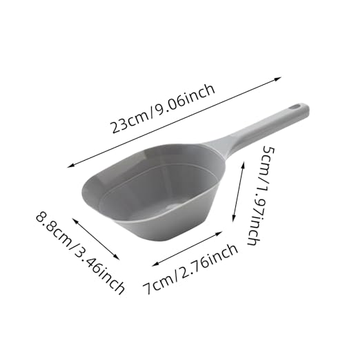 Poo4kark Robuster Kunststoff-Spatel für EIS Lebensmittel in der Küche, Mehrzweck- für Mehl Hundefutter, Kochen zu Hause (Grey, 23.5X8.5X5.4)