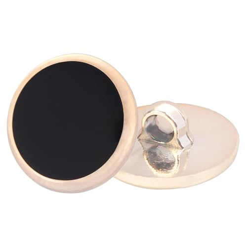 ZENGLU 32 Pieces 12.5mm Diameter-15mm-17.5mm-21mm Black Button Sewing, 8 Pieces per Size, Suitable for Suits, Jackets, Outerwear, Shirts, and Jeans