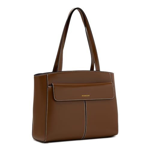 Image of Miraggio Milenna 14 Inch Laptop Tote Bag With Padded Laptop Compartment | Office Tote Bag For Women | Big Totes For Work & Travel With Functional Pockets