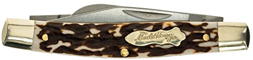 Uncle Henry Next Gen Staglon 834Uh Rancher 5.8In Folding Knife With Stainless Steel Clip-Point Blade, Sheepsfoot Blade, Pen Knife, And Staglon Handle For Hunting, Camping And Edc #TOP1
