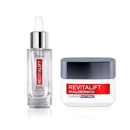 L'Oréal Paris Kit Sérum Preenchedor Facial Anti-Idade 30Ml + Creme Facial Anti-Idade Revitalift Hialurônico 49G