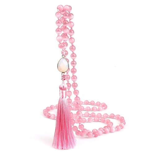 Collier à Pampilles en Opale Blanc pour vos Soirées et Événements Chic