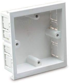 Univolt SLB1 - Chamfered Edge Dado 1 Gang Single Accessory Box. Single back box
