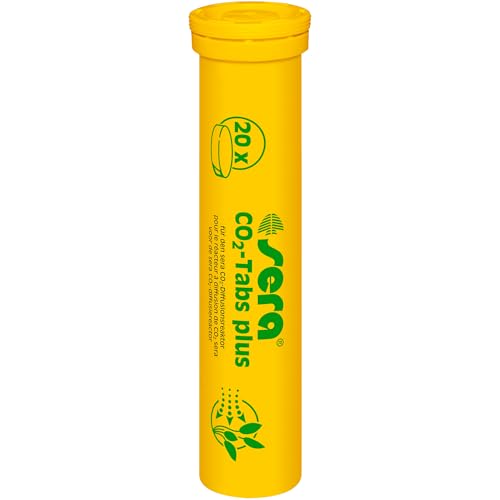 sera CO2-Tabs Plus | CO2-Düngetabletten für Aquarien | Schnelle Freisetzung von 100 ml CO2 | Angereichert mit Spurenelementen und Vitalstoffen | Packung mit 20 Tabletten