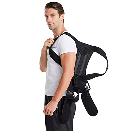 OHaGin Cinturón de Soporte Lumbar Cinturón de Soporte para la Espalda Entrenador de Cintura Corrector de Postura Correas de Hombro Moldeador Corporal para Entrenamiento, Alivio del Dolor de Espalda