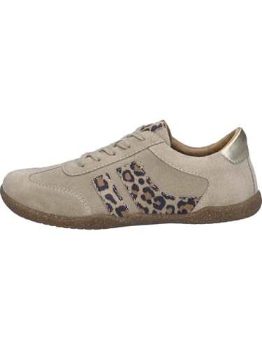 Josef Seibel Damen Low-Top Sneaker Cassandra.11,Weite G (Normal),Wechselfußbett,Strassenschuhe,Sportschuhe,beige-Kombi,40 EU