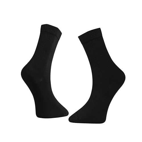 Image of Women's Bamboo Viscose Ankle Socks - 5-Pack Soft Breathable Lightweight Everyday Size 6-9, Black White and Gray