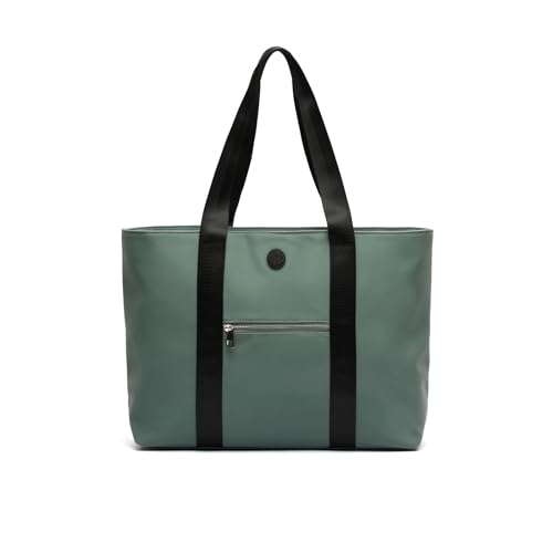 Grand sac nylon imperméable vert Austeru avec compartiment tablette portable