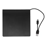Lurrose Externes CD DVD Laufwerk USB Typ c Tragbarer USB DVD Player für Laptop und Desktop Schnelles Brennen und Lesen Multikompatibel Leicht und Tragbar