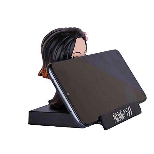 Image of Awestuffs Phone Holder Car Decoration Bobblehead Action Figure Pack of 1 (Nezo D Slayer)