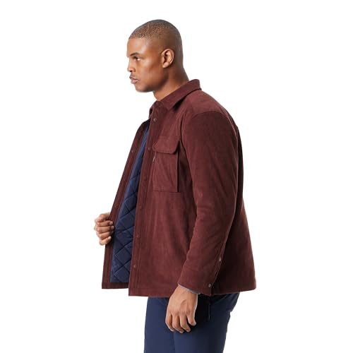 BASS OUTDOOR Men's Cordurory Snap Front Worker Shacket with 4 Usable Pockets Standard3