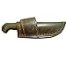 Custom Cross Draw Sheath for a Bk 2 and the BK 1O Knife Hand Tooled Dyed Dark Brown