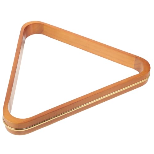 Kisangel Billiard Ball Holder Wood Triangle Rack Pool Ball Triangle Snooker Rack Portable Pool Table Accessory