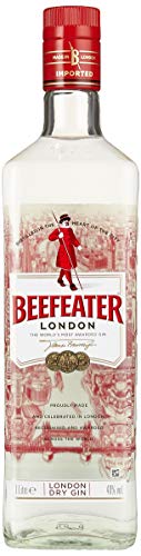 Beefeater London Dry Gin - Edler und hochwertiger Premium-Wacholderschnaps, nach London Dry Gin-Art hergestellt - 1 x 1 L - 40% Vol Cover