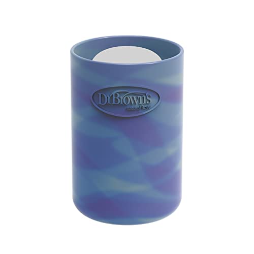 Image of Dr. Brown's Options+ Narrow Glass Bottle Sleeve, 100% Silicone, Glow-in-the-Dark, BPA-Free, 4 oz, 1-Pack
