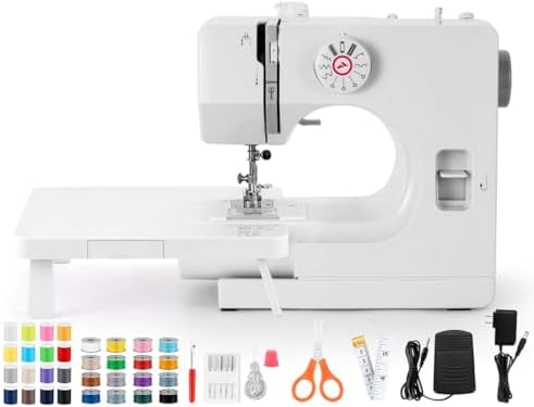Sewing Machine, Mini Portable Sewing Machines with 12 Types of St...