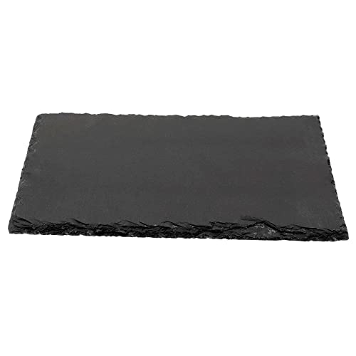 Taicheut 12 Pack 9 X 6 Inch Black Slate Cheese Board, Slate Stone Serving Tray Slate Plates For Food, Sushi, Steak And Charcuterie #TOP5