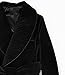HUMAIRA FASHION Luxury Men's Smoking Jacket Robe in Black, Classic Velvet Loungewear (US, Alpha, XX-Large, Regular, Regular, Black)