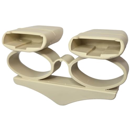 cyclingcolors 10x Doppel-Lattenhalter Lang 38 x 8 mm hängend Elastomer für Lattenrost Holzrahmen Bett Endkappen Befestigung Zapfen, beige – Bild 5