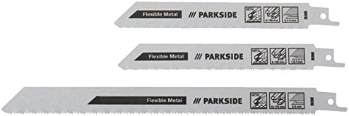 Parkside® 3 saber saw blades PFSZ 3 A1 (set “metal fine”, suitable for sheets, pipes and profiles)