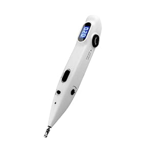 Electronic Acupuncture Pen Electric Meridian Acupoints Finder Acupressure Point Muscle Massage Therapy Tool Stimulator Device for Pain Relief Rechargeable