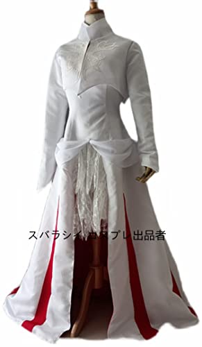 Amazon.co.jp: フルセット 衣装 白魔道士 白魔導士 コスプレ衣装 風 靴 