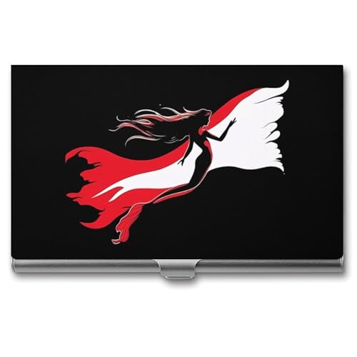 Diver Down Flag Mermaiid Scuba Diving Business Card Case Pocket Card Holder Slim Card Wallet for Men Women