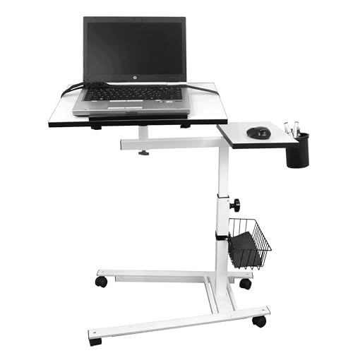 Isomars Engineered Wood 360° Rotatable Standing Laptop Table Mult...