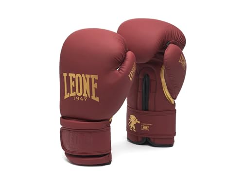 LEONE 1947 Black&Gold Artificial Leather Boxing Gloves 16 oz