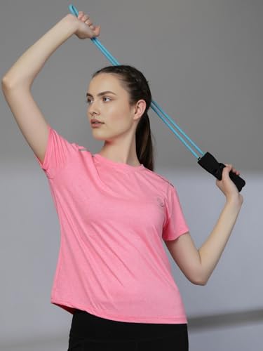 Image of CHKOKKO Gym Tshirt for Women Workout Dry Fit t Shirt Sports Tshirt Lightweight Round Neck Breathable Half Sleeve Activewear Running Yoga Tops for Woman
