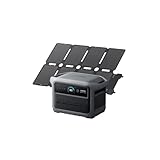 Anker Solix C1000 Gen 2 Portable Power Station with Anker Solix PS100 Compact Portable Solar Panel ダークグレー 1024Whポータブル電源と100W Compact ソーラーパネルセット 世界最小クラス 世界最速の急速充電54分 大容量 高出力 長寿命10年 キャンプ 防災 車中泊 アンカー