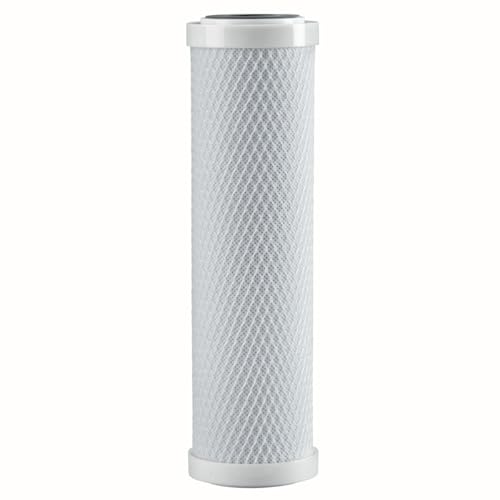 Flow-Pur 10 IN 5 Micron Carbon Block Filter for Use with System POE12GHGACB Reduce Bad Taste and Odor Optimize Water Purification Improve Liquid Quality for Consumption