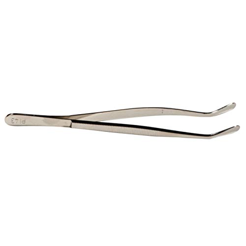 Preisvergleich Produktbild Leuchtturm PI43 Pinzette Etui 12cm Gebogen Breitrund