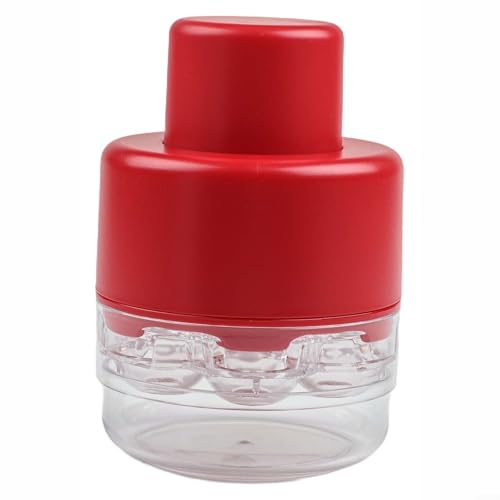 Dolvitrny Manuale 7 in 1 per snocciolatore per ciliegie per cucina e picnic, rosso per rimuovere noccioli di ciliegia, design multifunzionale (rosso)