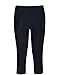 Hilor Women's UV Rash Guard Pants Crop Swim Leggings Sports Capri Tights 22 Black