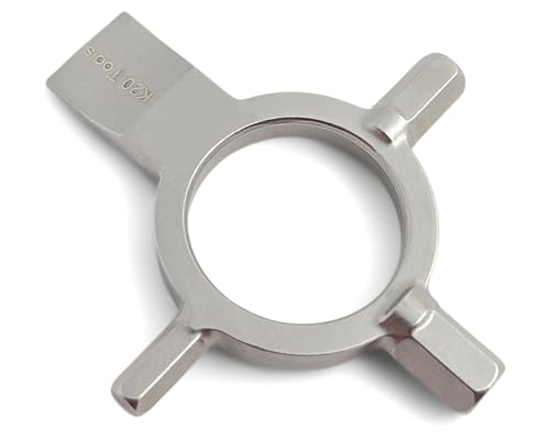 K20 Tools Photography Keychain Multi-Tool with 3mm, 4mm, 3/16 Allen