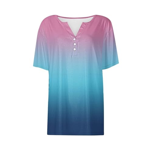 Shirts for Teen Girls Button-Up Short Sleeve Blouse Summer Tunic Tops Solid V-Neck Comfy Kids Fashion Tshirts4