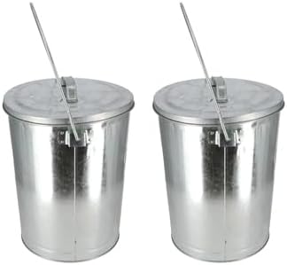 Miniatura 4 de All States Contenedor de almacenamiento galvanizado de 6 galones, paquete de 2